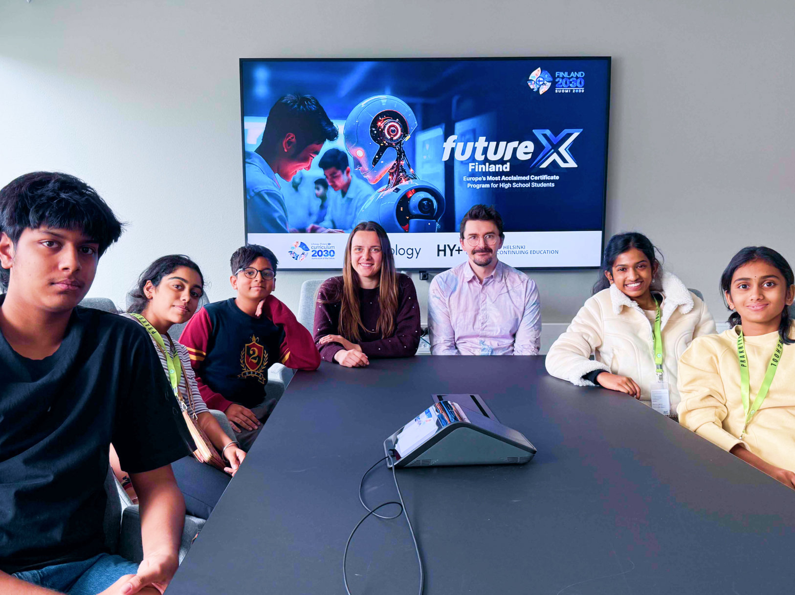 Students in Helsinki during the Future X Finland programme